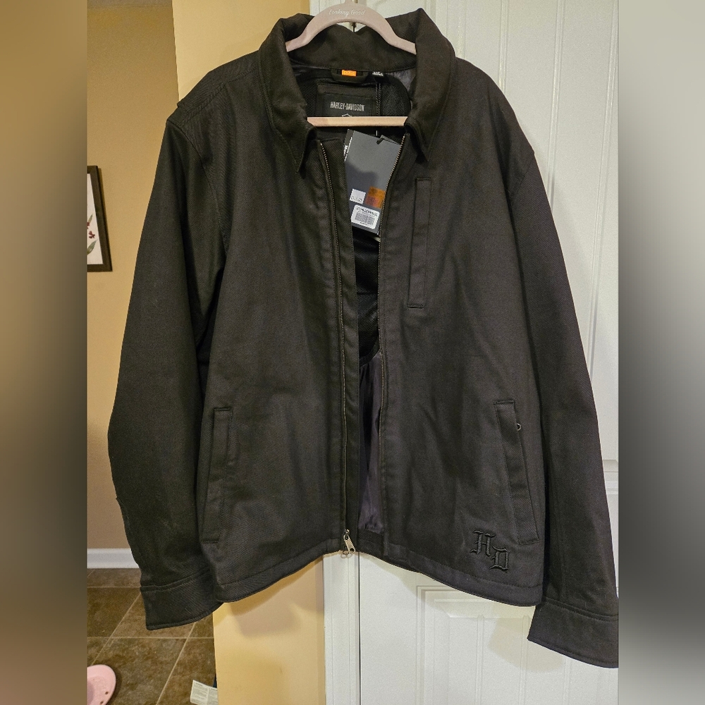 Harley-Davidson Men's Gas Station Riding Jacket With Body Armor Sz 2XL NWT